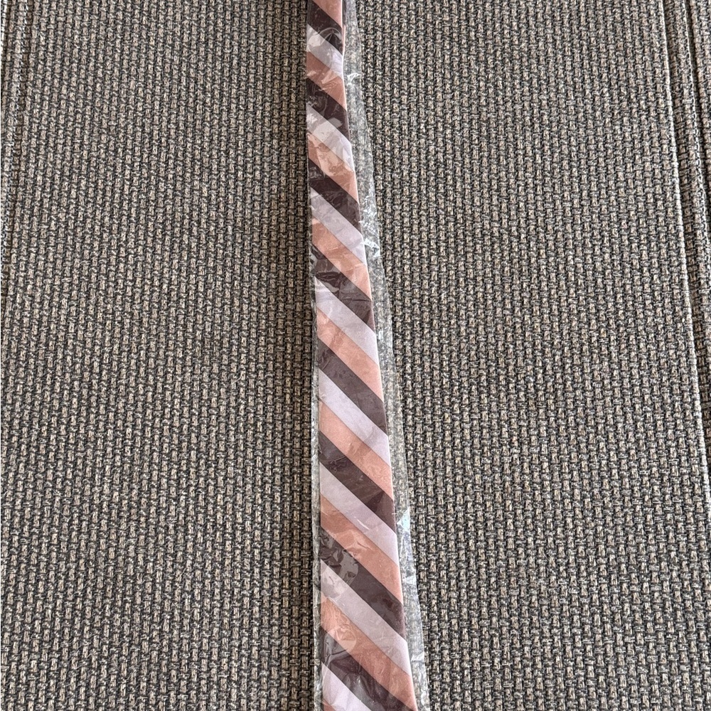 Milano Diagonal Striped Brown and Tan Tie